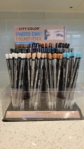 City Color Photo Chic Eyeliner Pencil Eye Liner Complete Display - Picture 1 of 2