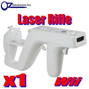 White Zapper Gun Rifle for Nintendo Wii Shooting Games Call Of Duty NEW