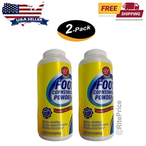Odor Control Foot Powder Talc-Free Shoe Deodorizer Moisture Absorbent (2 Pack) - Picture 1 of 8