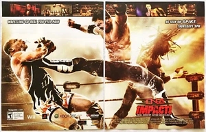 Print Ad 2007 TNA Impact Wrestling Game PlayStation Xbox Wii Promo Art - Picture 1 of 1