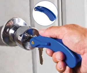 Schlüsselhilfe Adapter Key Hebelgesetz Kraft Rentner Pflege - Picture 1 of 8