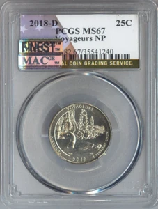 2018-D Voyaguers Quarter PCGS MS67 Business Quality Auction - Picture 1 of 2