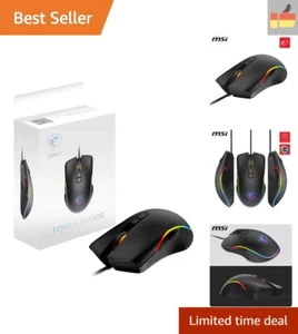 MSI Forge GM300 Gaming-Maus – 7200 DPI optischer Sensor, symmetrisch, 10 Mio.... - Bild 1 von 8