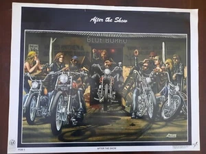 David Mann After the Show Original Biker Poster - Bild 1 von 4