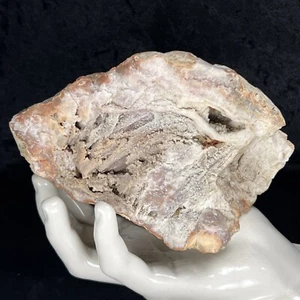 5-1/2” Geode Mix Quartz Crystal Botryoidal Chalcedony Agate Unique Formation 2LB - Picture 1 of 9