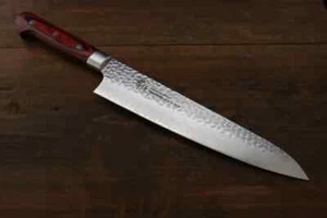 Cuchillo Sakai Takayuki VG10 33 capas Damasco Gyuto 240 mm mango caoba - Imagen 1 de 11
