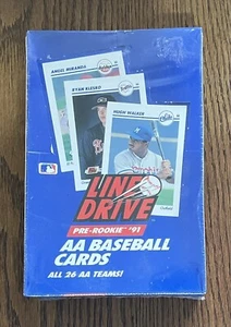 FACTORY SEALED BOX 1991 LINE DRIVE AA Baseball Cards Pedro Jim Thome Tim Salmon - Picture 1 of 2