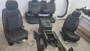 2020-2023 GMC Sierra 2500-3500 Front & Rear Denali Seats w/Console **SEE NOTES** - Picture 1 of 23