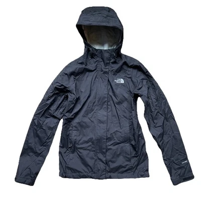 Chaqueta impermeable The North Face para mujer XS negra con cremallera completa con capucha DryVent usada en excelente estado Foto 1 de 4