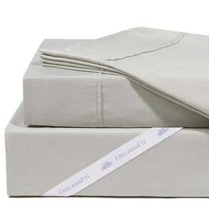 DreamFit DreamComfort Microfiber StaDry Technology Cooling Bed Sheets with El... - Picture 1 of 8