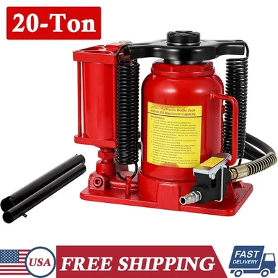 20-Ton Air Hydraulic Bottle Jack HeavyDuty Repair Lifting Tool Adjustable Height Foto 1 de 4