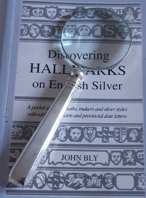 Lupa Thomas Bradbury & Son Sheffield 1917 Hallmarked cabo de prata - Imagem 1 de 4