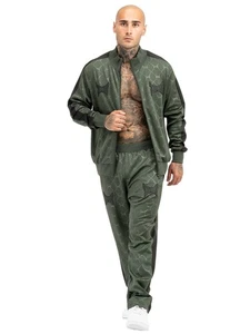 Tapout Punkass Trainingsanzug Herren Jogginganzug Olive Black 47420 - Bild 1 von 8