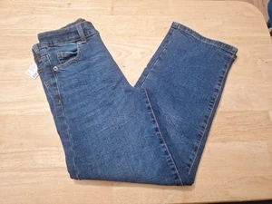 New Girl's Size 10 Short High Rise Straight Jeans, Blue By Evsie - Picture 1 of 6