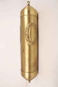 Standuhr Uhrengewicht 3480g Messing Rosenkranz Hammerschlag antik Ersatzteil - Bild 1 von 15