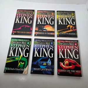 Stephen King THE GREEN MILE Complete Series 1-6 Full Set PB Books 1st Edition 96 - Bild 1 von 12