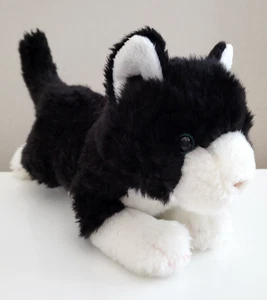 Peluche Animal Alley Cat Blanco y Negro Toys R Us 10" Gatito Ojos Azules Colocado 26 cm - Imagen 1 de 11
