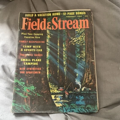 Field & Stream feb  1966 vintage hunting & fishing magazine - Image 1 of 4