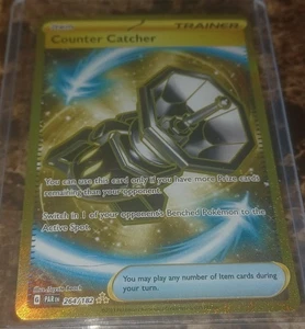 Pokémon TCG Holo Ultra Rare Gold Counter Catcher 264/182 Paradox Rift NM - Bild 1 von 5
