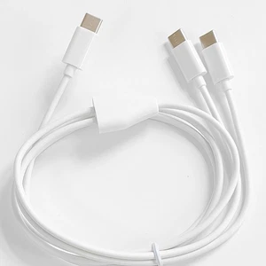 Cable de carga 1 metro 3 pies 2 en 1 TIPO C alimentación dos teléfonos tipo C - Imagen 1 de 7