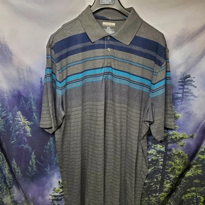 NUEVA Camisa Alfani Para Hombres Talla 2XLT Manga Corta Cuello Grande y Alta Rayas XXLT Foto 1 de 4