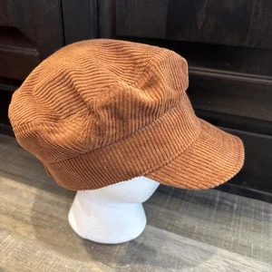 Free People Harrison Lieutenant Hat Women One Size Rust Corduroy Fisherman Cap - Picture 1 of 10
