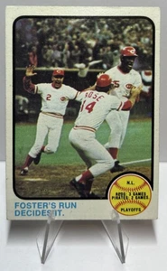 PETE ROSE / GEORGE FOSTER 1973 Topps 1972 Playoffs CARD #202 HOF!! - Bild 1 von 2