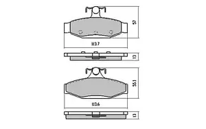 suits NISSAN SKYLINE BRAKE PADS PINTARA R31 REAR 1986 to 1990 RDA - Picture 1 of 2