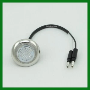 Maxxima Marker 6 Luz LED 1-1/4" Lente Roja Transparente con Bisel Cromado Inoxidable - Imagen 1 de 2