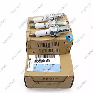 3.0L Audi Q7 A8 S5 A6 Quattro 2012-17 101905611G Original OEM Spark Plug 6PCS - Picture 1 of 5