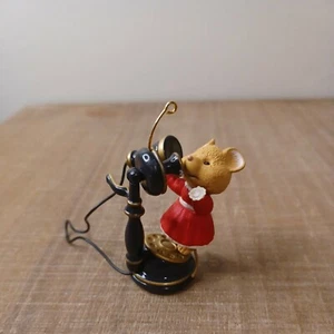 Hallmark 1999 Friendship Hello, Hello Mice On Phone Ornament - Picture 1 of 6