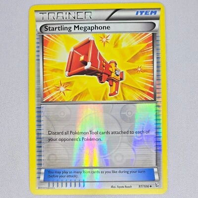 Startling Megaphone 97/106 Flashfire Reverse Holo Uncommon Pokemon Card TCG LP - Image 1 of 2
