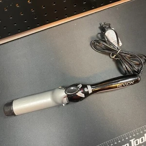 Black Revlon Pro Large Barrel Hair Styling Curling Iron Wand 1 1/2" - Picture 1 of 5