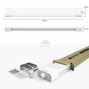 Tubos LED Lámpara de habitación húmeda Taller Garaje Lámpara de techo 60/120/150 cm - Imagen 1 de 14