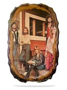 Fleetwood Mac 1976, Vintage Poster on Wood Music Plaque, Colorama Art Sichhart - Picture 1 of 6