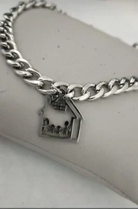 Bracciale Braccialetto Unisex Famiglia Acciaio Mamma Papà 2 Figli - Foto 1 di 1