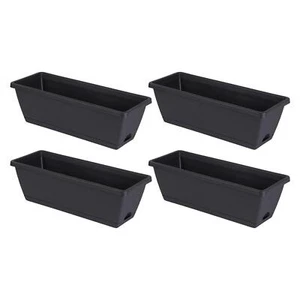 4Pcs Window Box Planter Flower Boxes Pots Vegetables Growing - Picture 1 of 12