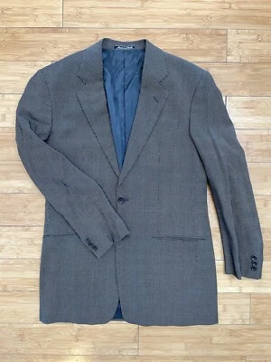 ARMANI COLLEZIONI - Men's Wool Coat Jacket Blazer - Size 38R Solid Gray MD Italy - Image 1 of 4
