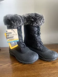 Kamik Women's Momentum Black *NEW! Waterproof Winter & Snow Boot Size 6 - Picture 1 of 4