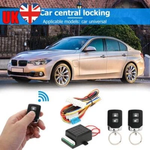 Universal Car Remote Central Door Lock Kit Keyless Entry Alarm System 401/T242 - Picture 1 of 8