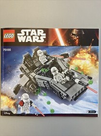 Lego Star Wars First Order Snowspeeder 75100 Instruction Manual ONLY
