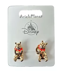 Disney Parks Winnie the Pooh Gold Toned Earrings - Picture 1 of 3