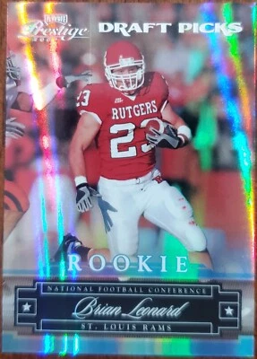 2007 PLAYOFF PRESTIGE BRIAN LEONARD ROOKIE DRAFT PICKS SP /999 CARD #238 NM/MT - Image 1 of 2