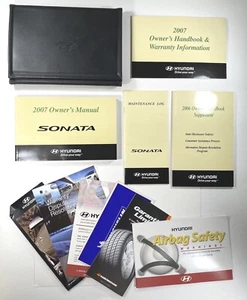 007 2007 Hyundai Sonata Owners Manual Guide Case FREE SHIPPING Book Set - Imagen 1 de 7