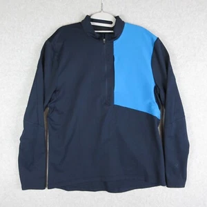 Lululemon Pullover Mens Large Blue 1/2 Zip Performance Athleisure Outdoor Casual - Picture 1 of 9