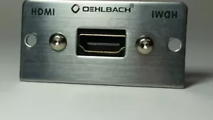 Oehlbach! Proin 8809 MMT-G HS HDMI-Multimedia-Einsatz mit Genderchanger silber## - Bild 1 von 3
