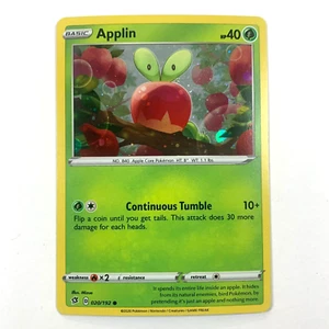 Applin Rebel Clash 020/192 Promo Cosmos Holo Rare Pokémon TCG - Picture 1 of 2