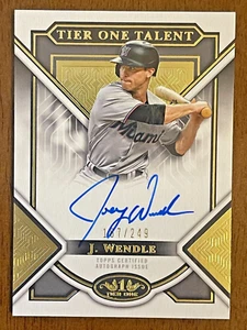 2023 Topps Tier One - Tier One Talent Autographs #T1TA-JW Joey Wendle /249 (AU) - Picture 1 of 1