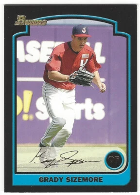 Grady Sizemore 2003 Bowman Draft Gold Card# BDP-157 - Image 1 of 4