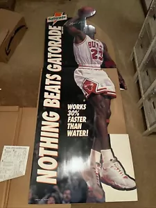 Michael Jordan 1993 cartón tamaño natural stand-up Nothing Beats Gatorade nuevo - Imagen 1 de 9
